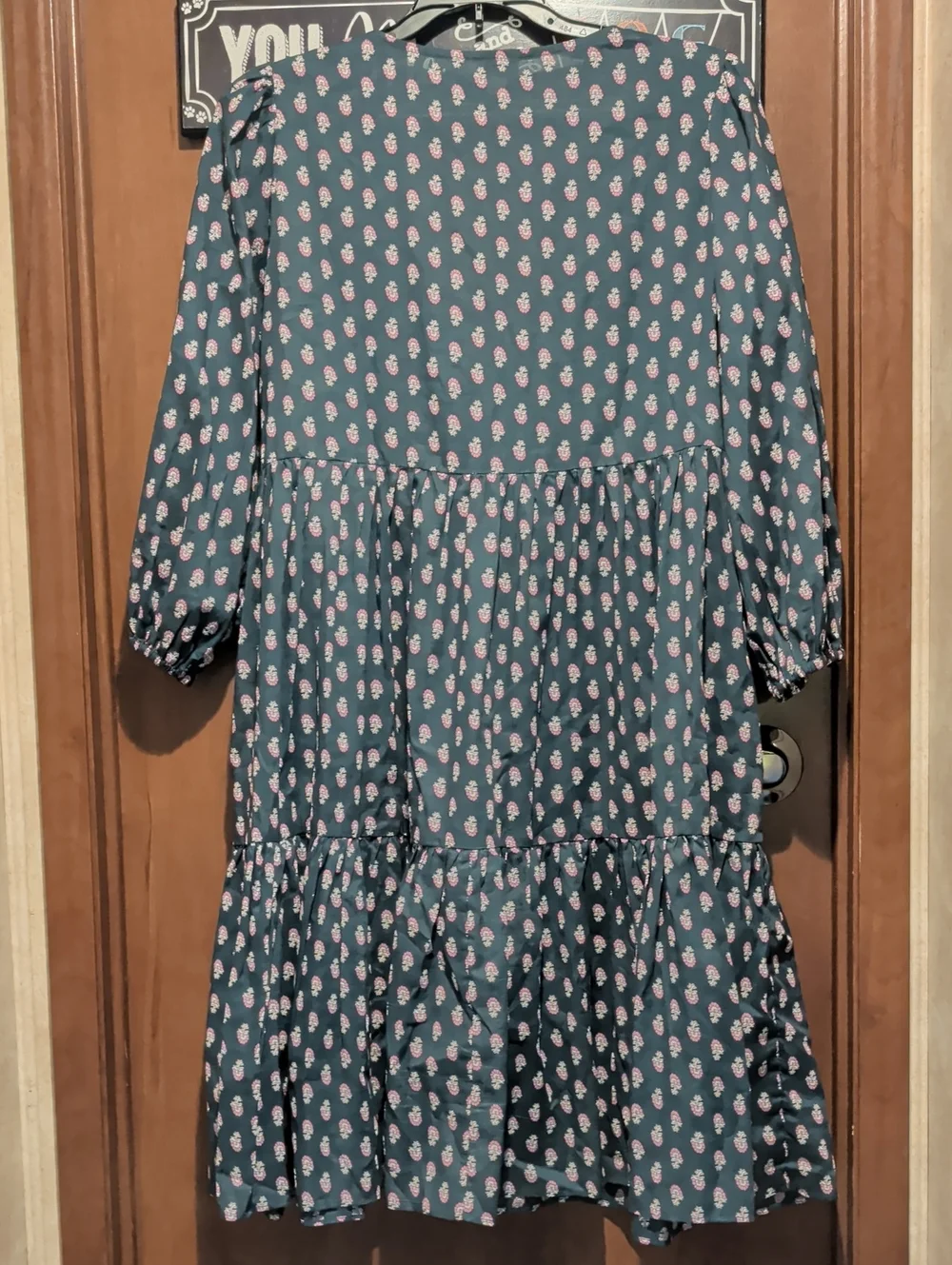 J. Crew Beachwear Teal Floral Print Swim Coverup